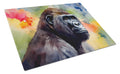 Gorilla Cutting Board Tempered Glass Kitchen Cutting Surface, Heat Resistant Chopping, Non-Slip Feet, Food Prep & Serving