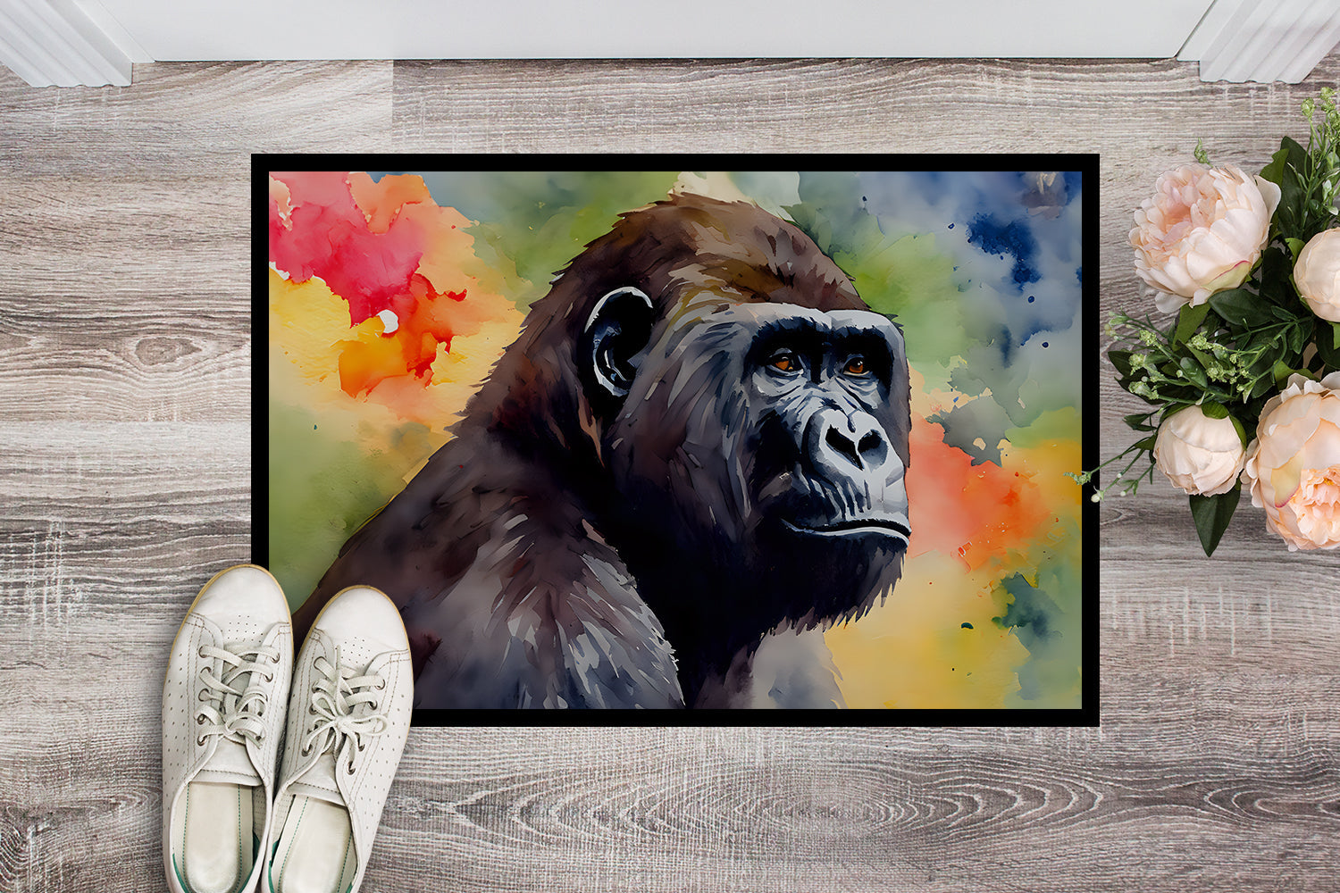 Gorilla Doormat Indoor Outdoor 18H X 27W Front Door Mat Rugs for Entryway, Non Slip Washable