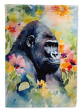 Gorilla House Flag 28x40 Porch Sleeve Pole Decorative Outside Yard Banner Artwork Wall Hanging, Polyester