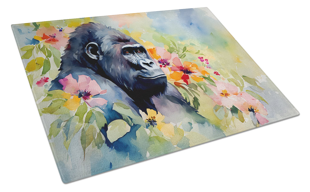 Gorilla Cutting Board Tempered Glass Kitchen Cutting Surface, Heat Resistant Chopping, Non-Slip Feet, Food Prep & Serving