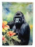 Gorilla House Flag 28x40 Porch Sleeve Pole Decorative Outside Yard Banner Artwork Wall Hanging, Polyester