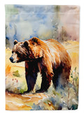 Grizzly Bear House Flag 28x40 Porch Sleeve Pole Decorative Outside Yard Banner Artwork Wall Hanging, Polyester