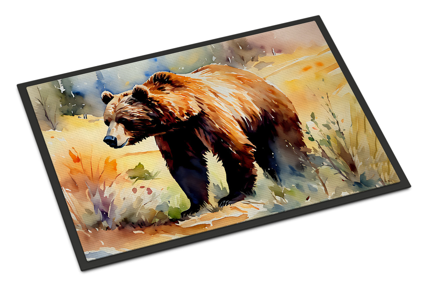 Grizzly Bear Doormat Indoor Outdoor 18H X 27W Front Door Mat Rugs for Entryway, Non Slip Washable