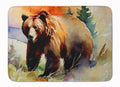 Grizzly Bear Memory Foam Kitchen Mat Machine Washable Anti-Fatigue Cushion Comfort Bath or Kitchen Rug