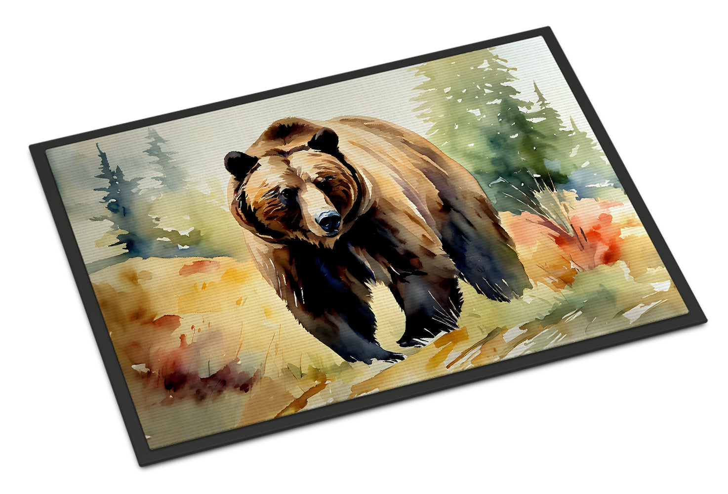 Grizzly Bear Doormat Indoor Outdoor 18H X 27W Front Door Mat Rugs for Entryway, Non Slip Washable