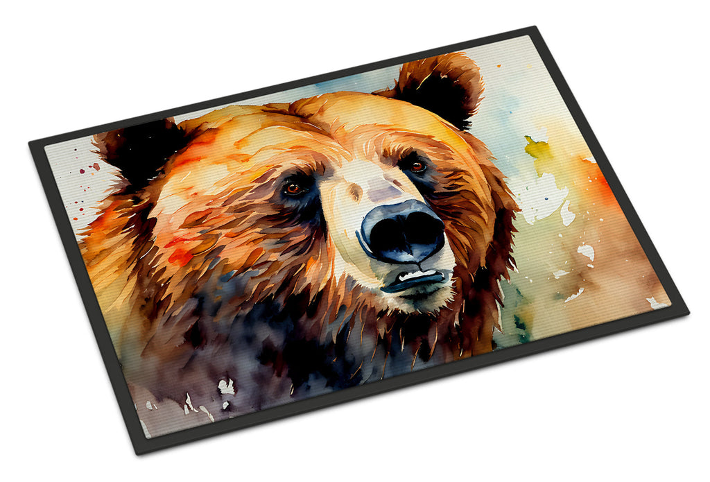 Grizzly Bear Doormat Indoor Outdoor 18H X 27W Front Door Mat Rugs for Entryway, Non Slip Washable