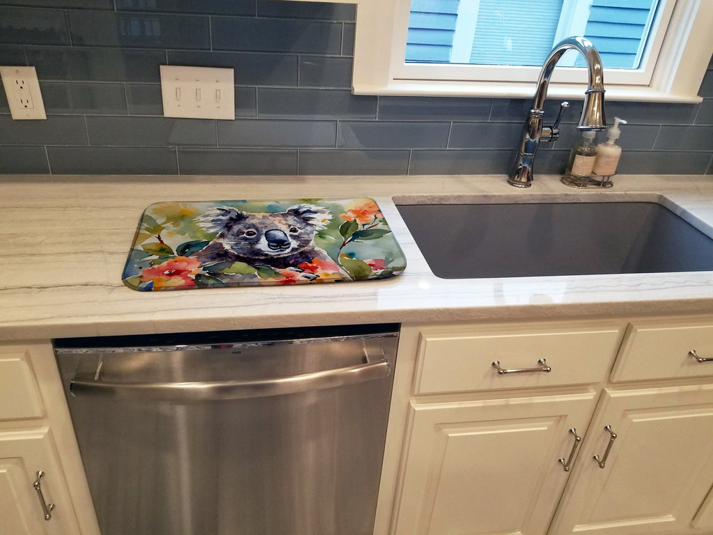 Koala Dish Drying Mat Absorbent Dish Drying Mat Pad for Kitchen Counter Dish Drainer Mat for Countertop, 14 x 21", Multicolor