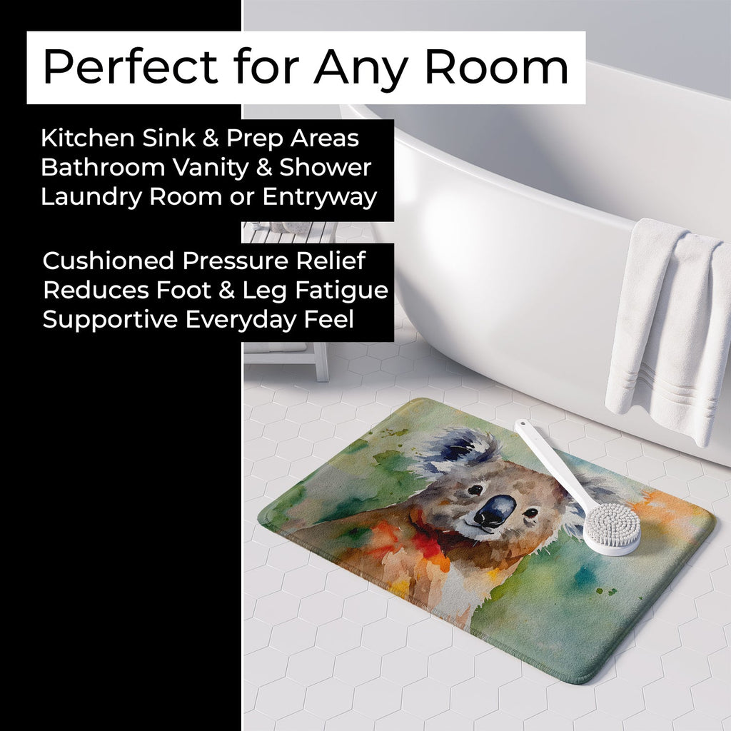 Koala Memory Foam Kitchen Mat Machine Washable Anti-Fatigue Cushion Comfort Bath or Kitchen Rug