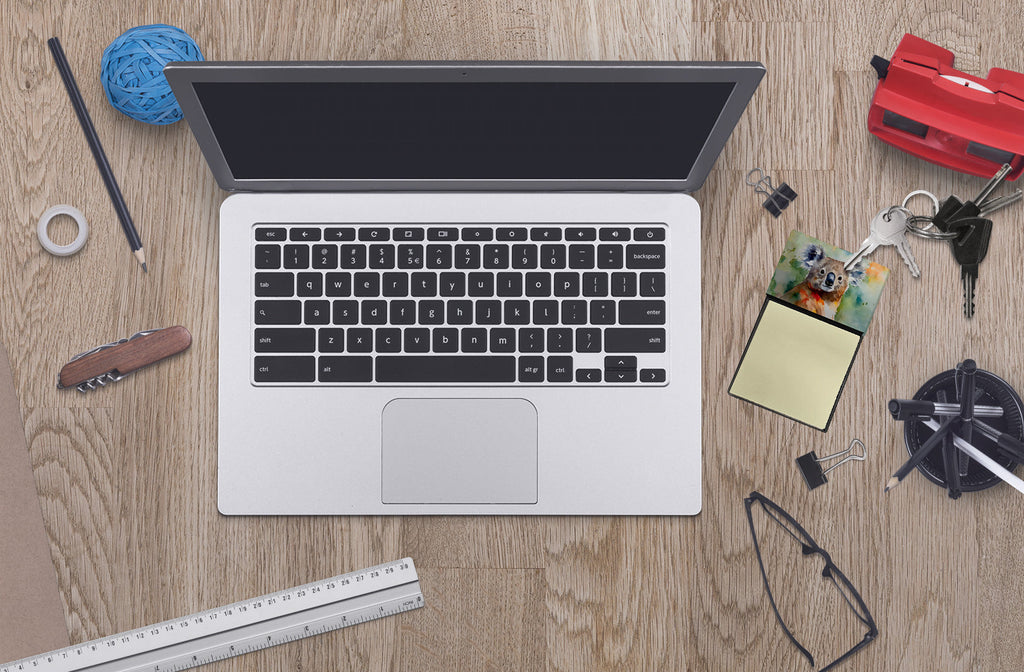 Koala Watercolor Sticky Note Holder Refillable Dispenser Desk Accessory 3x3 Pad Gift