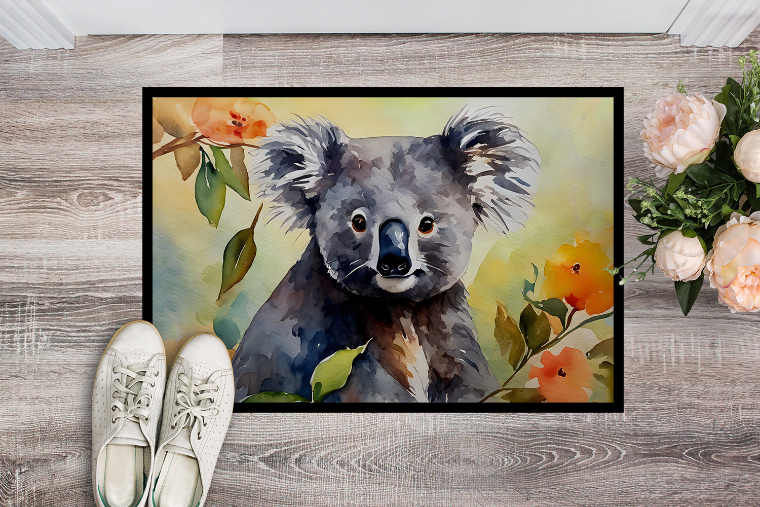 Koala Doormat Indoor Outdoor 18H X 27W Front Door Mat Rugs for Entryway, Non Slip Washable
