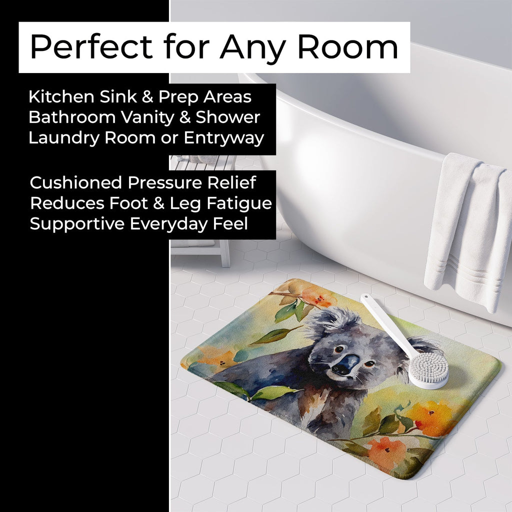 Koala Memory Foam Kitchen Mat Machine Washable Anti-Fatigue Cushion Comfort Bath or Kitchen Rug