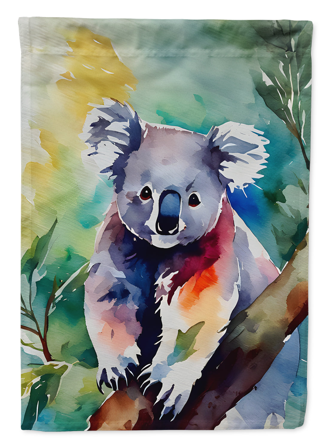 Koala House Flag 28x40 Porch Sleeve Pole Decorative Outside Yard Banner Artwork Wall Hanging, Polyester