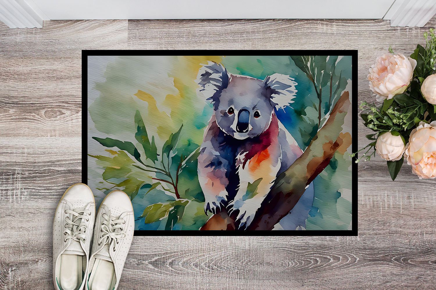 Koala Doormat Indoor Outdoor 18H X 27W Front Door Mat Rugs for Entryway, Non Slip Washable