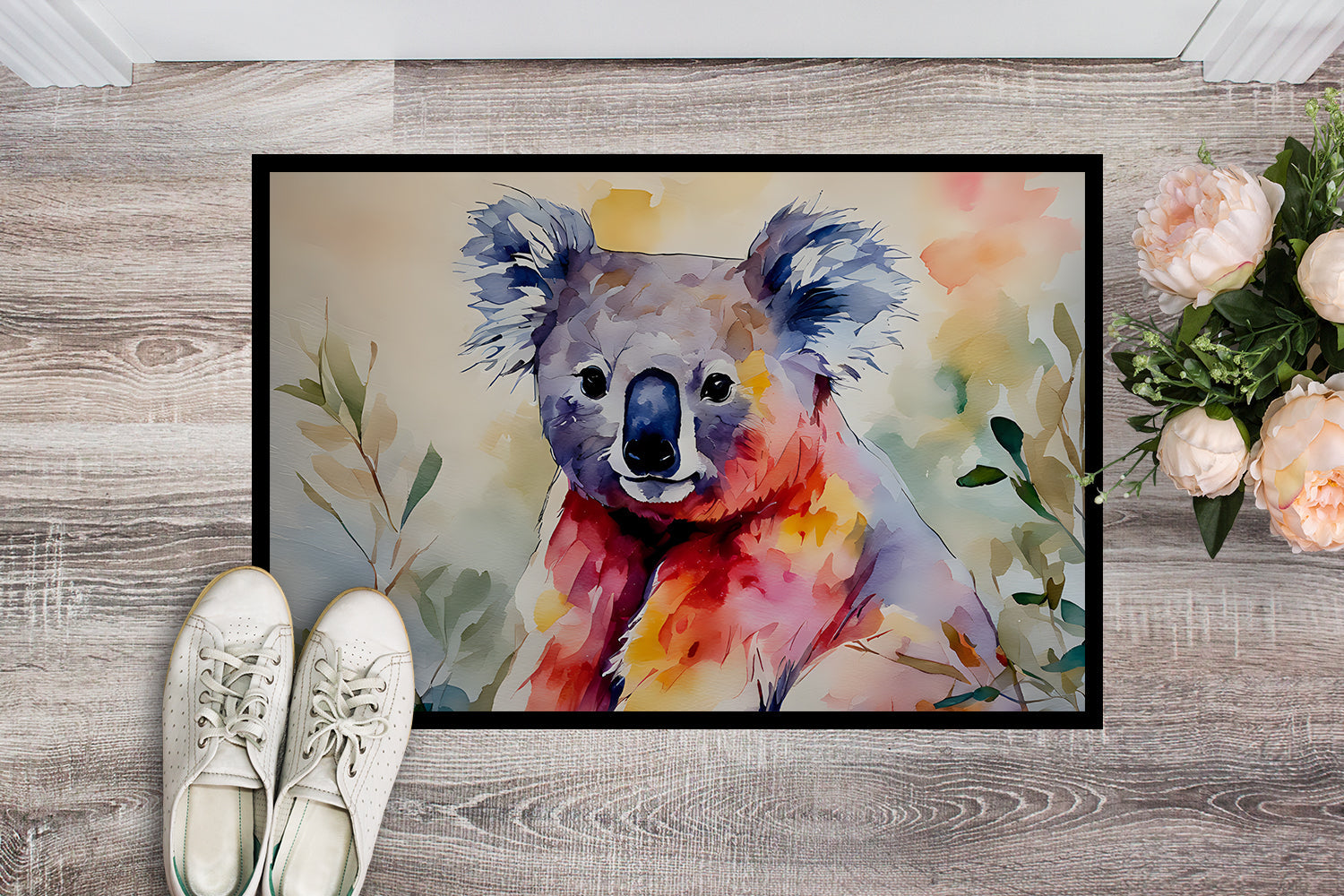 Koala Doormat Indoor Outdoor 18H X 27W Front Door Mat Rugs for Entryway, Non Slip Washable