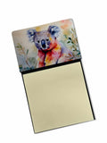 Koala Watercolor Sticky Note Holder Refillable Dispenser Desk Accessory 3x3 Pad Gift