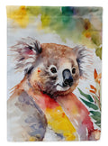 Koala House Flag 28x40 Porch Sleeve Pole Decorative Outside Yard Banner Artwork Wall Hanging, Polyester