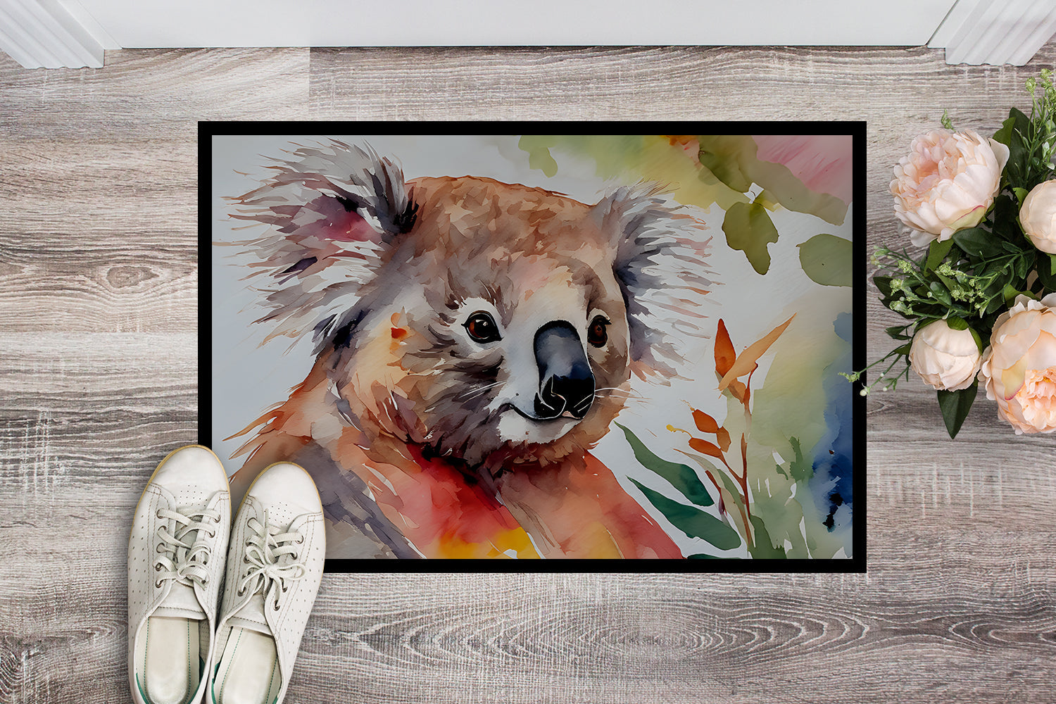 Koala Doormat Indoor Outdoor 24H X 36W Front Door Mat Rugs for Entryway, Non Slip Washable Low Pile,