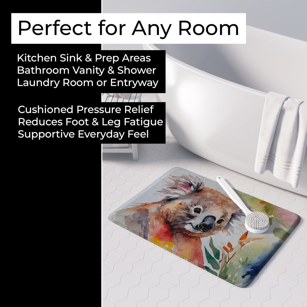 Koala Memory Foam Kitchen Mat Machine Washable Anti-Fatigue Cushion Comfort Bath or Kitchen Rug