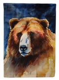 Kodiak Bear House Flag 28x40 Porch Sleeve Pole Decorative Outside Yard Banner Artwork Wall Hanging, Polyester