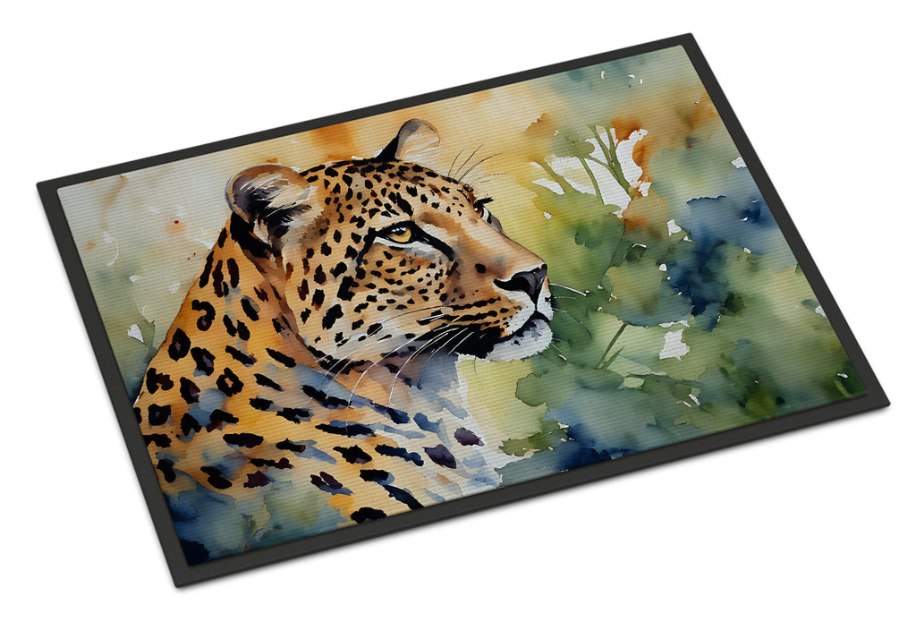 Leopard Doormat Indoor Outdoor 24H X 36W Front Door Mat Rugs for Entryway, Non Slip Washable Low Pile,