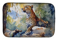 Leopard Dish Drying Mat Absorbent Dish Drying Mat Pad for Kitchen Counter Dish Drainer Mat for Countertop, 14 x 21", Multicolor