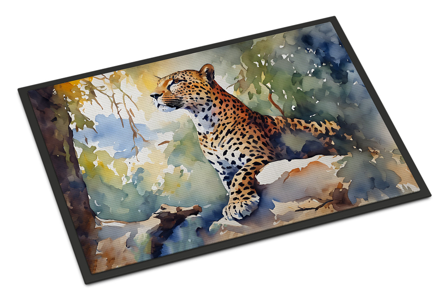 Leopard Doormat Indoor Outdoor 18H X 27W Front Door Mat Rugs for Entryway, Non Slip Washable