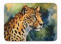 Leopard Memory Foam Kitchen Mat Machine Washable Anti-Fatigue Cushion Comfort Bath or Kitchen Rug