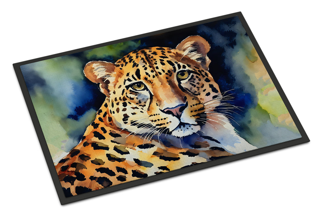 Leopard Doormat Indoor Outdoor 24H X 36W Front Door Mat Rugs for Entryway, Non Slip Washable Low Pile,