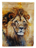 Lion House Flag 28x40 Porch Sleeve Pole Decorative Outside Yard Banner Artwork Wall Hanging, Polyester