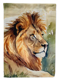 Lion House Flag 28x40 Porch Sleeve Pole Decorative Outside Yard Banner Artwork Wall Hanging, Polyester