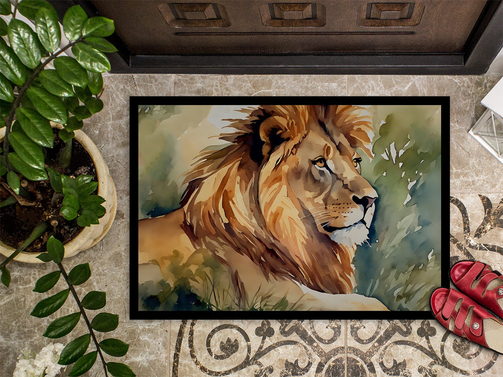 Lion Doormat Indoor Outdoor 18H X 27W Front Door Mat Rugs for Entryway, Non Slip Washable