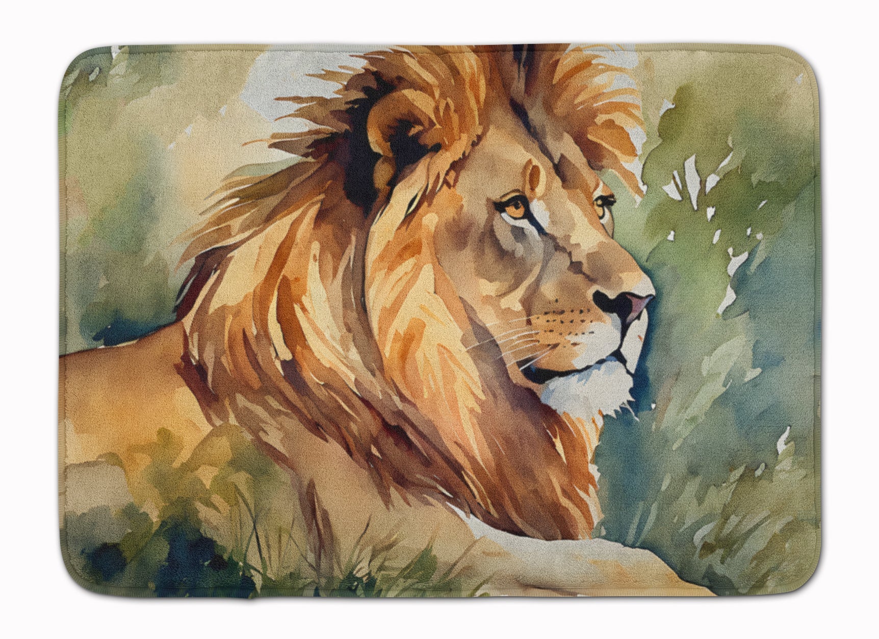 Lion Memory Foam Kitchen Mat Machine Washable Anti-Fatigue Cushion Comfort Bath or Kitchen Rug