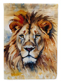 Lion House Flag 28x40 Porch Sleeve Pole Decorative Outside Yard Banner Artwork Wall Hanging, Polyester
