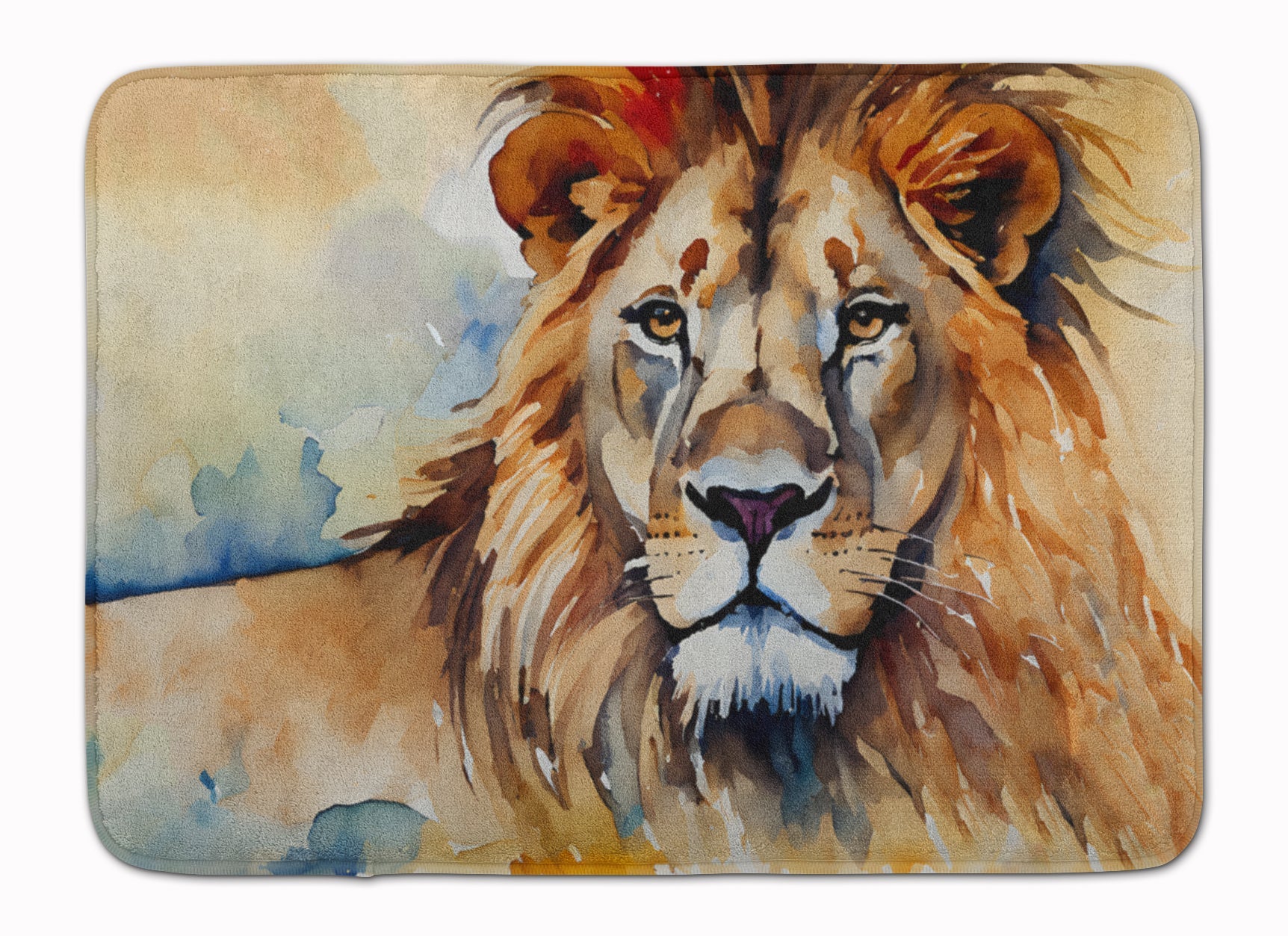 Lion Memory Foam Kitchen Mat Machine Washable Anti-Fatigue Cushion Comfort Bath or Kitchen Rug