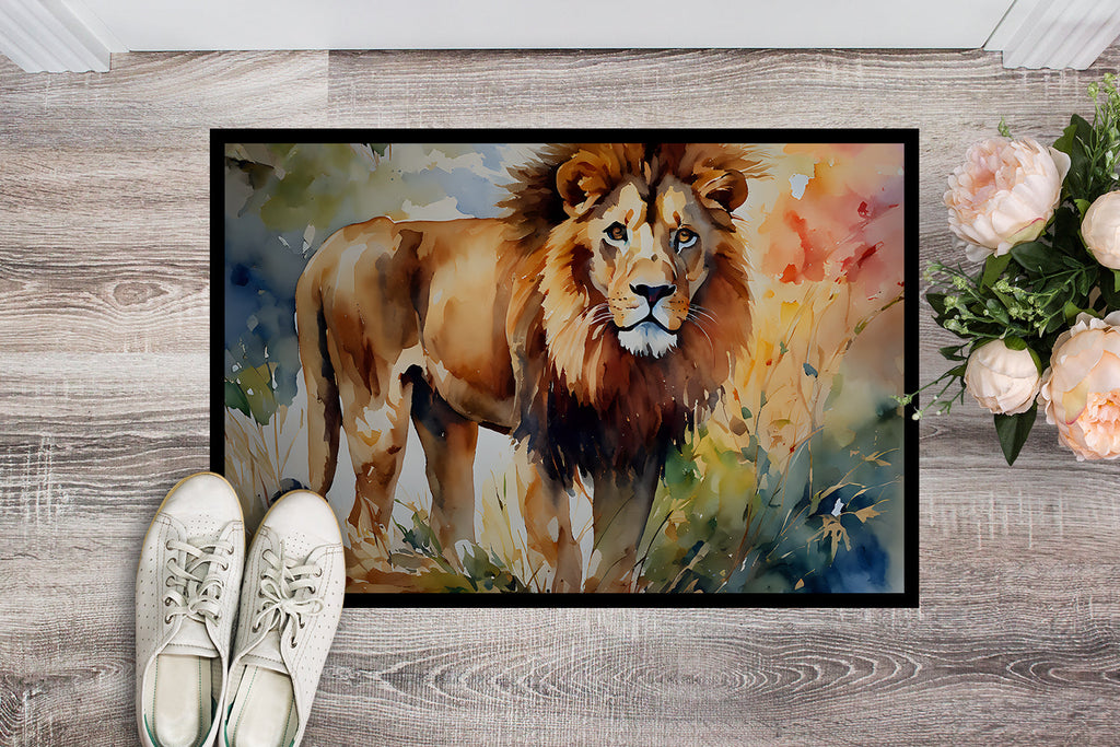 Lion Doormat Indoor Outdoor 18H X 27W Front Door Mat Rugs for Entryway, Non Slip Washable