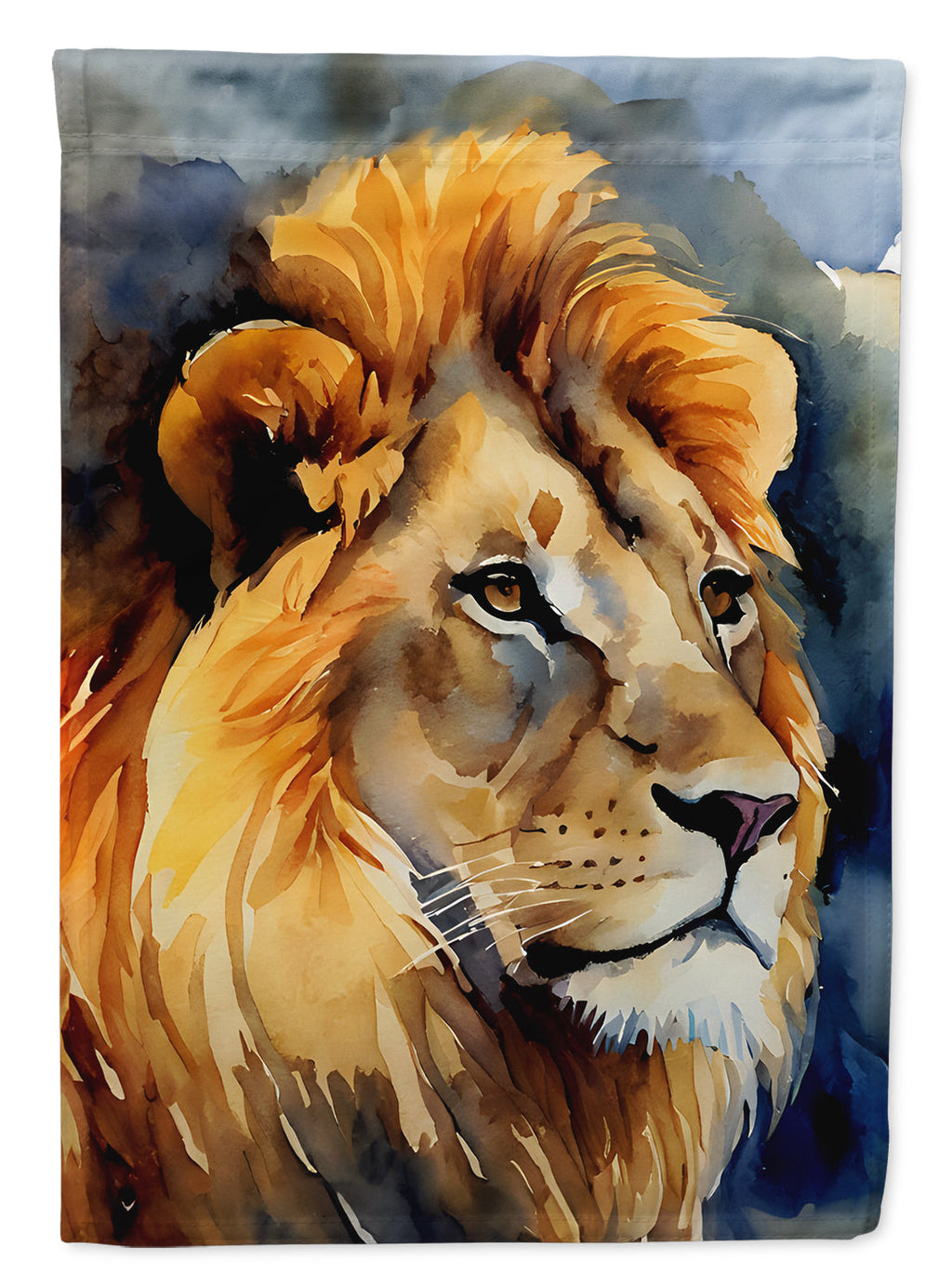 Lion House Flag 28x40 Porch Sleeve Pole Decorative Outside Yard Banner Artwork Wall Hanging, Polyester