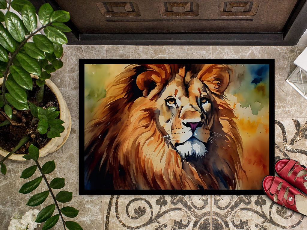 Lion Doormat Indoor Outdoor 18H X 27W Front Door Mat Rugs for Entryway, Non Slip Washable