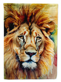 Lion House Flag 28x40 Porch Sleeve Pole Decorative Outside Yard Banner Artwork Wall Hanging, Polyester