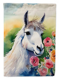 Llama House Flag 28x40 Porch Sleeve Pole Decorative Outside Yard Banner Artwork Wall Hanging, Polyester