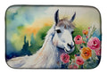 Llama Dish Drying Mat Absorbent Dish Drying Mat Pad for Kitchen Counter Dish Drainer Mat for Countertop, 14 x 21", Multicolor