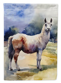 Llama House Flag 28x40 Porch Sleeve Pole Decorative Outside Yard Banner Artwork Wall Hanging, Polyester