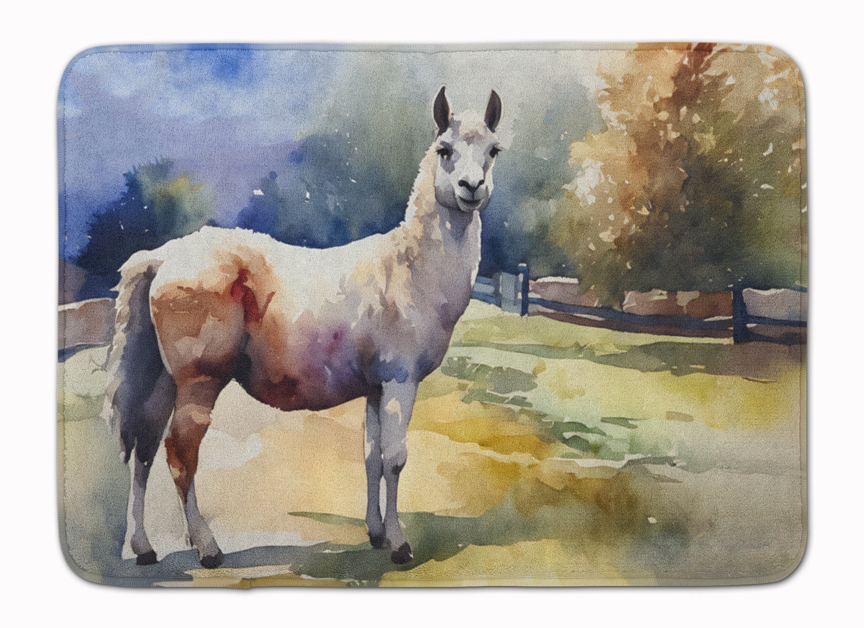 Llama Memory Foam Kitchen Mat Machine Washable Anti-Fatigue Cushion Comfort Bath or Kitchen Rug