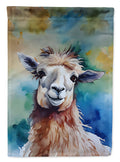 Llama House Flag 28x40 Porch Sleeve Pole Decorative Outside Yard Banner Artwork Wall Hanging, Polyester