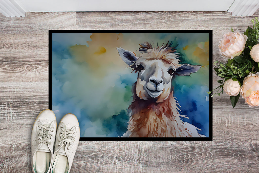 Llama Doormat Indoor Outdoor 24H X 36W Front Door Mat Rugs for Entryway, Non Slip Washable Low Pile,