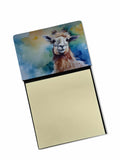 Llama Watercolor Sticky Note Holder Refillable Dispenser Desk Accessory 3x3 Pad Gift
