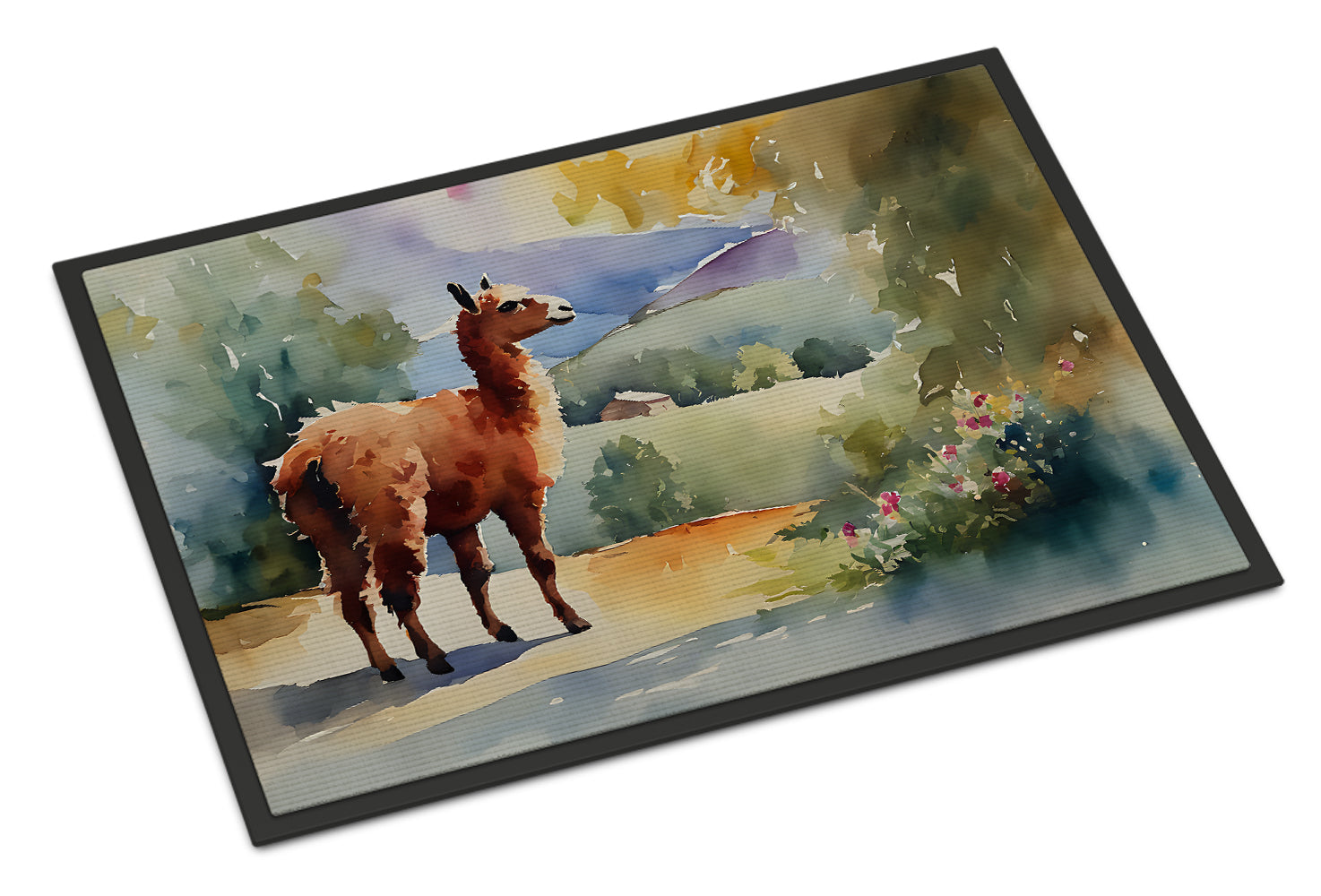 Llama Doormat Indoor Outdoor 18H X 27W Front Door Mat Rugs for Entryway, Non Slip Washable