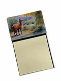 Llama Watercolor Sticky Note Holder Refillable Dispenser Desk Accessory 3x3 Pad Gift