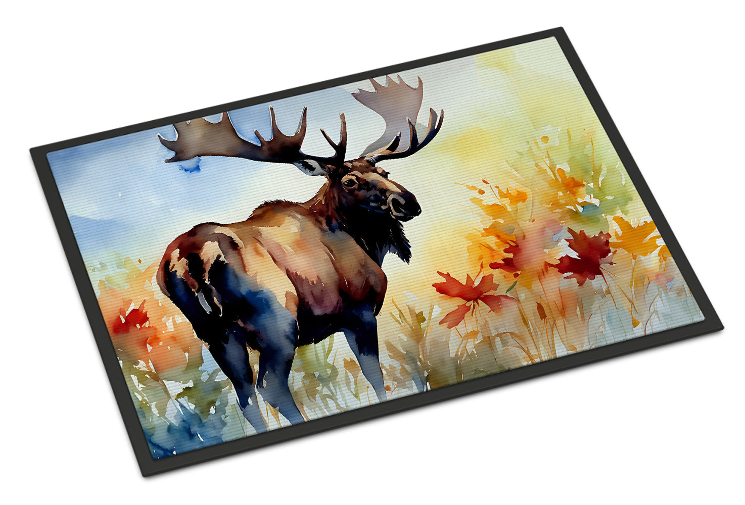 Moose Doormat Indoor Outdoor 24H X 36W Front Door Mat Rugs for Entryway, Non Slip Washable Low Pile,