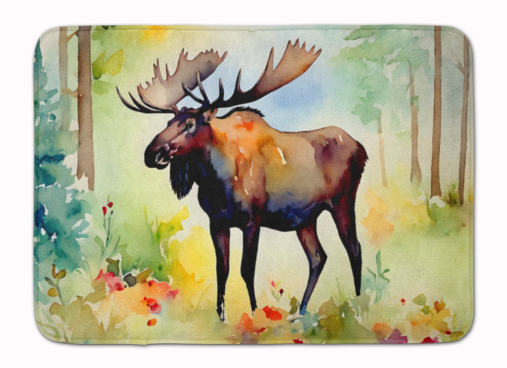 Moose Memory Foam Kitchen Mat Machine Washable Anti-Fatigue Cushion Comfort Bath or Kitchen Rug
