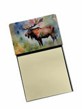 Moose Watercolor Sticky Note Holder Refillable Dispenser Desk Accessory 3x3 Pad Gift